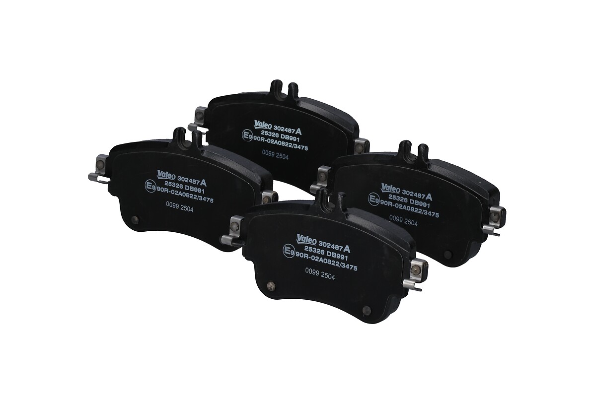Jeu de 4 plaquettes de frein VALEO ref. 302487A